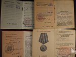Spojka vyznamenání, 8 ks. + udělovací knížky + 6 dalších medailí s průkazy