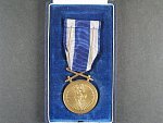 Československá vojenská medaile Za zásluhy, bronzová + etue