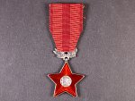 Řád Rudé hvězdy, ČSSR, nepůvodní nečíslovaný závěs, punc Ag,