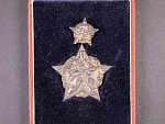 Hvězda československého partyzána + miniatura + originální etue