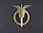 Odznak Letovoda 1. třídy č.1042, výrobce Zukov Praha