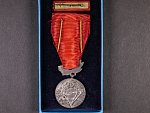 Medaile - Za zásluhy o obranu vlasti - ČSR, punc Ag, ryzostní značka 900, značka výrobce Zukov, ministužka, etue