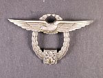 Pilotní odznak pro ČS. sportovní letce z r. 1946 č.783, punc Ag, značka výrobce KK