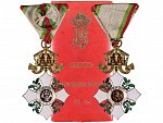 Královský řád za občanské zásluhy, důstojník (IV. třída), pozlacený bronz, smalty, původní etue