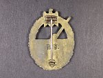 Odznak pro námořní dělostřelectvo, zinek, výrobce R.S. Rudolf Souval