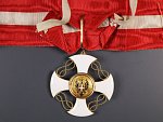 Řád italské koruny velkodůstojník (2. třída), zlato, stříbro, smalty, originální etue