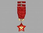Řád rudé zástavy ČSSR č. 774, punc Ag, ryzostní značka 925, značka výrobce MK, etue