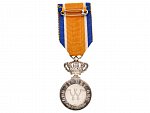 Řád Oranžsko-nassavský, stříbrná medaile, civilní skupina, na hraně punc Ag