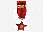 Řád Rudé hvězdy, ČSSR, č.6769, punc Ag, výrobce Mincovna Kremnica