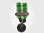 Marocká pamětní medaile, Ag, značena GL (Gerges Lemaire) se štítkem MAROC