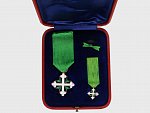 Řád Sv. Mořice a Sv. Lazara rytíř (5. třída) + miniatura, Au, etue