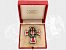 RAKOUSKO UHERSKO - Vyznamenání za Zásluhy o Červený kříž, Důstojnický čestný odznak s válečnou dekorací, punc Ag, značka výrobce G.A.S. (G.A.SCHEID BUDAPEST), upínání na dvě packy, původní etue značená stejnou firmou
