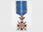 Řád Rumunské koruny s meči, rytíř, vojenská skupina, typ 1938-1947