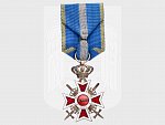 Řád Rumunské koruny s meči, rytíř, vojenská skupina, typ 1938-1947