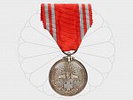 Záslužná medaile Červeného kříže, stříbro, nepuncováno, původní stuha..