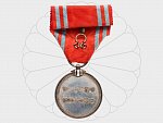 Záslužná medaile Červeného kříže, stříbro, nepuncováno, původní stuha..