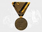 Válečná medaile 1873, pozlacený bronz, původní stuha
