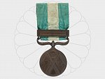 Medaile na Čínsko - Japonskou válku 1894 - 1895, původní stuha..