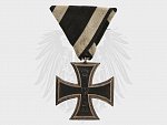 Železný kříž II.tř., na nové trojúhelníkové stuze