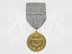 Pamětni medaile FIDAC bez letopočtu ve štítku, pozlacený bronz