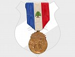 Řád za zásluhy, medaile I. třídy, pozlacené stříbro, na hraně punc Ag, 2. typ, francouzský a a rabský nápis, založen 1922