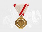 Jubilejní kříž 1908 na původní vojenské stuze