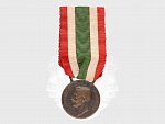 Pamětní medaile 1848-1918, značená MARIO NELLI INC.C.RIVALTA MOD / CBC