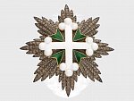 Řád Sv. Mořice a Sv. Lazara velkokříž s hvězdou (1. třída), zlato, stříbro, smalty, originální etue