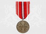 Pamětní odznak pro čs. dobrovolníky z let 1918-1919 bez monogramu OP, ražba v bílém kovu
