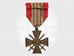 Válečný kříž 1939-1945 s letopočtem 1939 se dvěmi citacemi na úrovni pluku