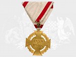 Jubilejní kříž 1908 na původní vojenské stuze