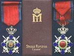 Řád Rumunské hvězdy, rytíř, vojenská skupina, typ IIb 1932-1947, původní etue
