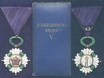 Řád Jugoslávské koruny V.tř. (orig. etue)