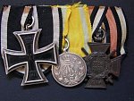 spona Železný kříž, F.A. medaile, pametni kriz