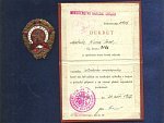 Vzorný letecký mechanik č.01903 + dekret