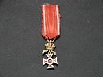 Miniatura Řád Leopolda, pozlaceny bronz, vzacne