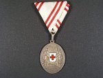 Stříbrná čestná medaile za zásluhy o červený kříž, postříbřená