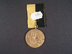 Pamětní jubilejní medaile z r. 1908, zlacený bronz