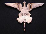 Odznak polní letounový pozorovatel zbraní, Ag punc, cislovany, vzacny