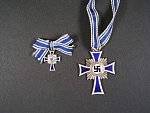 Záslužný kříž pro německé matky 2. stupeň + miniatura