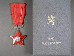 Řád Rudé hvězdy ČSR č.434 + etue a dekret