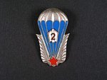 Odznak výsadkového vojska 2.třídy období let 1962-65 č.13183