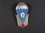 Odznak výsadkového vojska 3.třídy období let 1962-65 č.8628