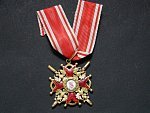 Řád sv. Stanislava, 3.tř s meči, vyrobce Eduard, pozlacený bronz