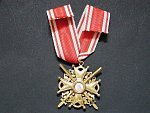 Řád sv. Stanislava, 3.tř s meči, vyrobce Eduard, pozlacený bronz