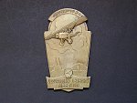 Pamětní plaketa Slovanský letecký meeting Brno 1934, bronz, cca 10x5 cm