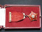 Řád rudé zastavy ČSSR č. 190, ministuzka + puvodni etue, vzacne