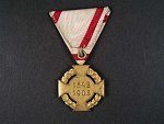 Jubilejní kříž 1908 na vojenské stuze