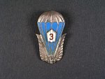 Odznak výsadkového vojska 3.třídy období let 1962-65 č.10813