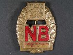 Odznak Pohotovostní pluk NB, číslovaný, c.464, vzácný